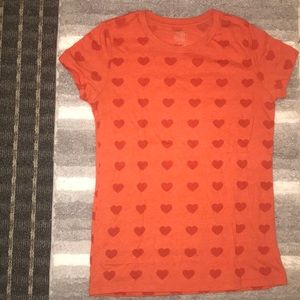 Old navy -  Cute orange heart shirt
